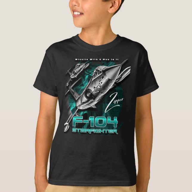 Camiseta F-104 Starfighter Superioridad de Aire Supersónico (Anverso)