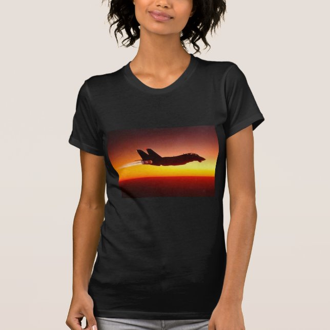 CAMISETA F-14 TOMCAT EN EL DISPOSITIVO DE POSCOMBUSTIÓN (Anverso)