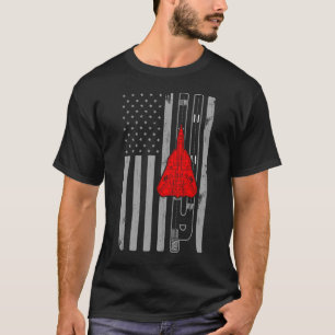 Camiseta F-14 Tomcat Fogonero Jet American Flag Runway F14