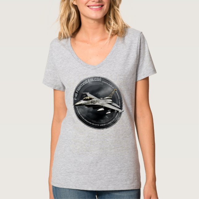 Camiseta F-16 Fighting Falcon (Anverso)