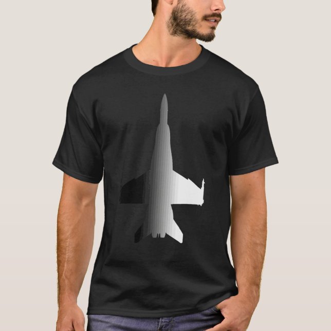 Camiseta F 18 Avión de combate (Anverso)