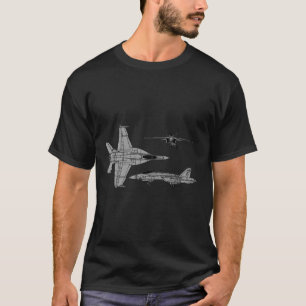 Camiseta F-18 Avión estadounidense de la Marina SuperCuerno
