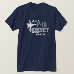 Camiseta F-18 avispón - combatiente de la huelga