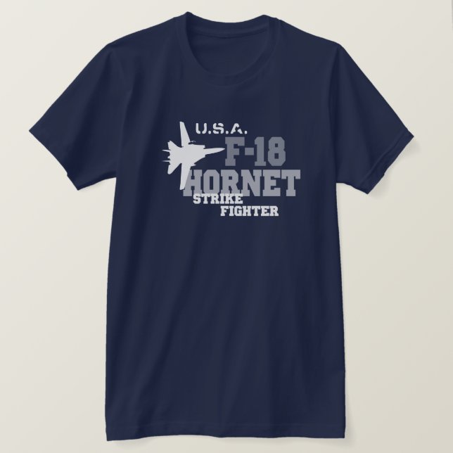 Camiseta F-18 avispón - combatiente de la huelga (Anverso del diseño)