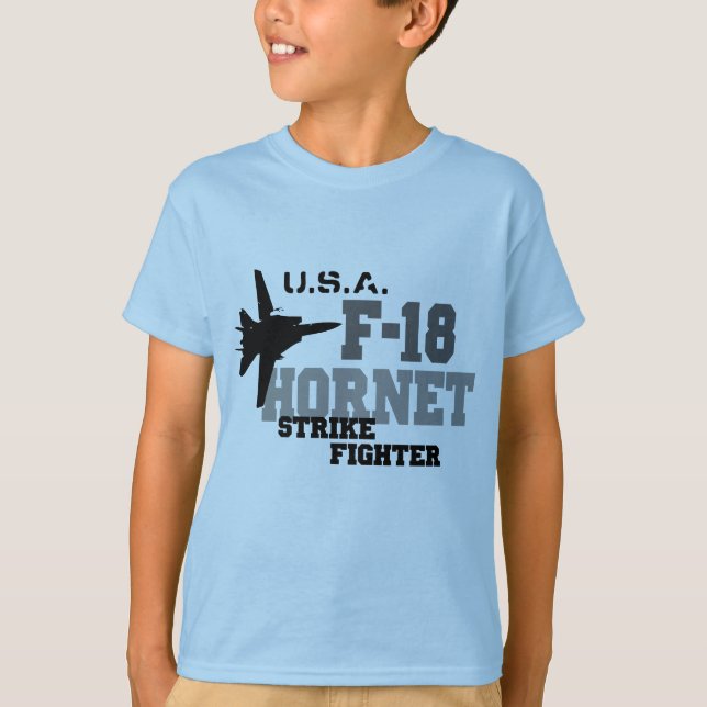 Camiseta F-18 avispón - combatiente de la huelga (Anverso)