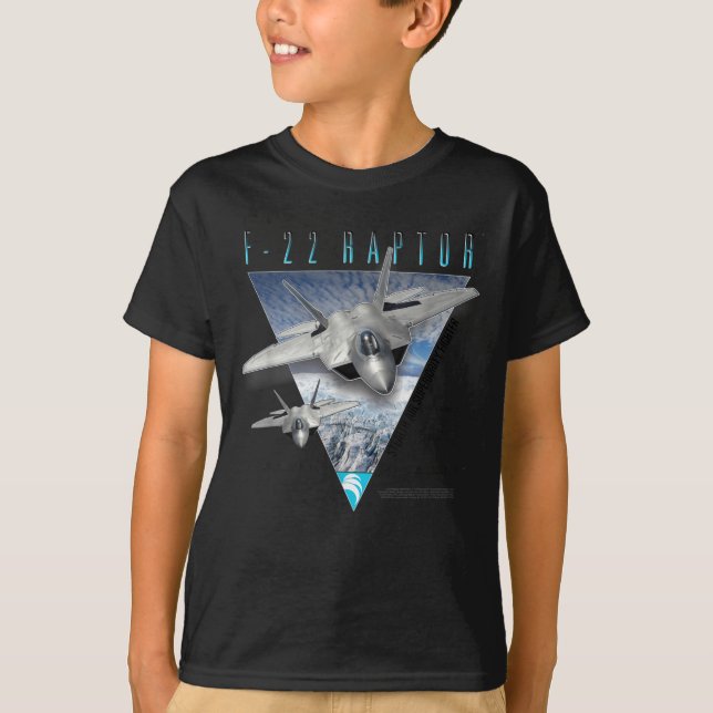 Camiseta F-22 Raptor Luchador Stealth Air Superiority (Anverso)