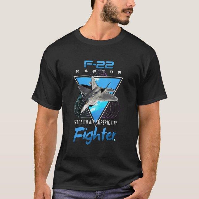 Camiseta F 22 Raptor Stealth Fighter Jet Tee (Anverso)