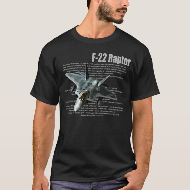 Camiseta "F-22 Raptor " T-shirt (Anverso)