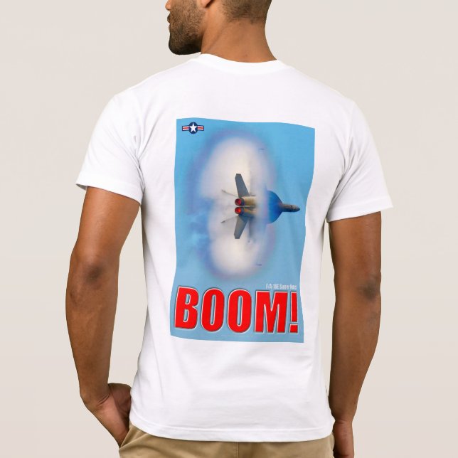 CAMISETA F/A-18E SUPER HORNET - ¡BOOM! (Reverso)