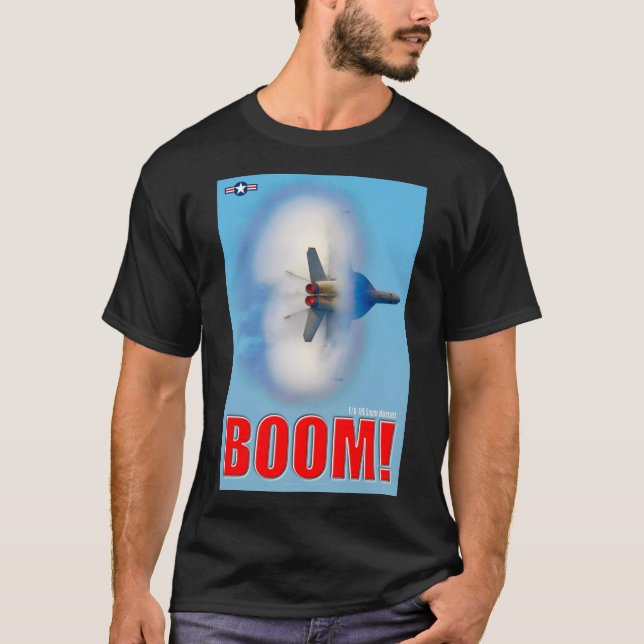 CAMISETA F/A-18E SUPER HORNET - ¡BOOM! (Anverso)