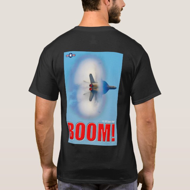 CAMISETA F/A-18E SUPER HORNET - ¡BOOM! (Reverso)