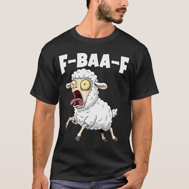Camiseta F-baa-f Meme – Funny Screaming Meme Graphic  (Anverso)