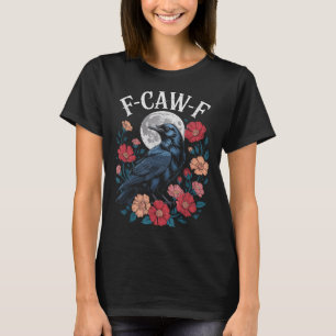 Camiseta F-caw-f Crow Shirt Gothic Raven Caw Tee Para Ha