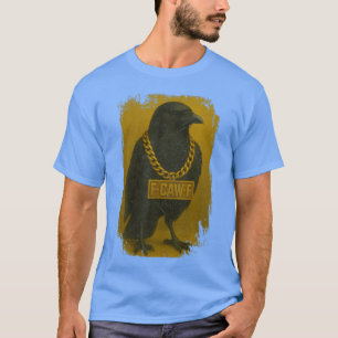 Camiseta F-Caw-F Cuervo cita Cuervo negro Pájaro Humor - cr