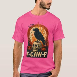 Camiseta F Caw F Cuervo Negro Halloween