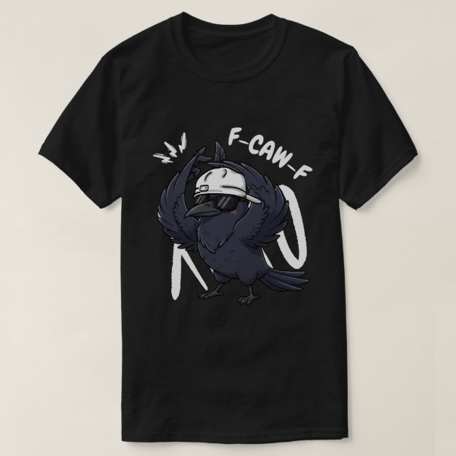 Camiseta F-CAW-F Hip Hop Crow - Pájaro rapero suave (Diseño del anverso)