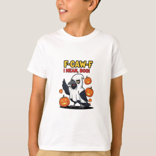 Camiseta F-Caw-F Me Refiero A Boo Gracioso Cráneo Halloween