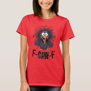 Camiseta F CAW F Meme de Cuervo Divertido Pájaro de Dibujos