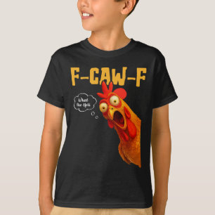 Camiseta F-caw-f Qué Diablos Cuervo Negro Pájaro Negro Poll