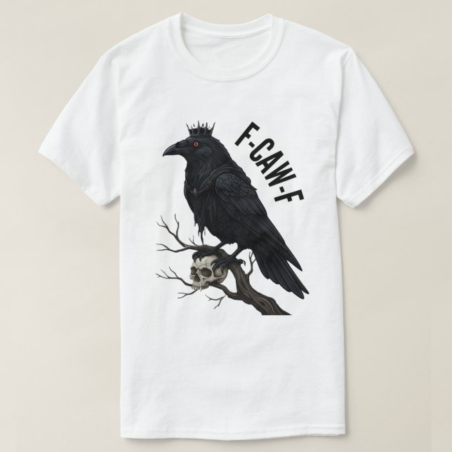 Camiseta F-CAW-F Raven King con cráneo (Diseño del anverso)