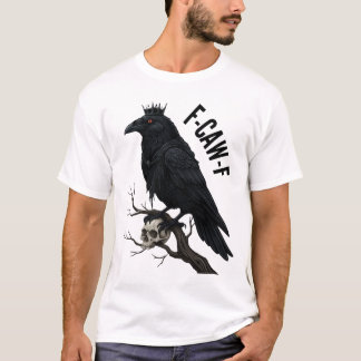 Camiseta F-CAW-F Raven King con cráneo