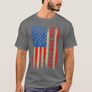 Camiseta F ck Them Picks Les Snead USA Flag
