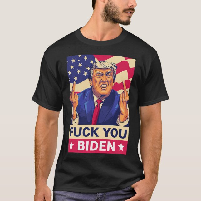 Camiseta F%ck You Biden Funny Trump (Anverso)