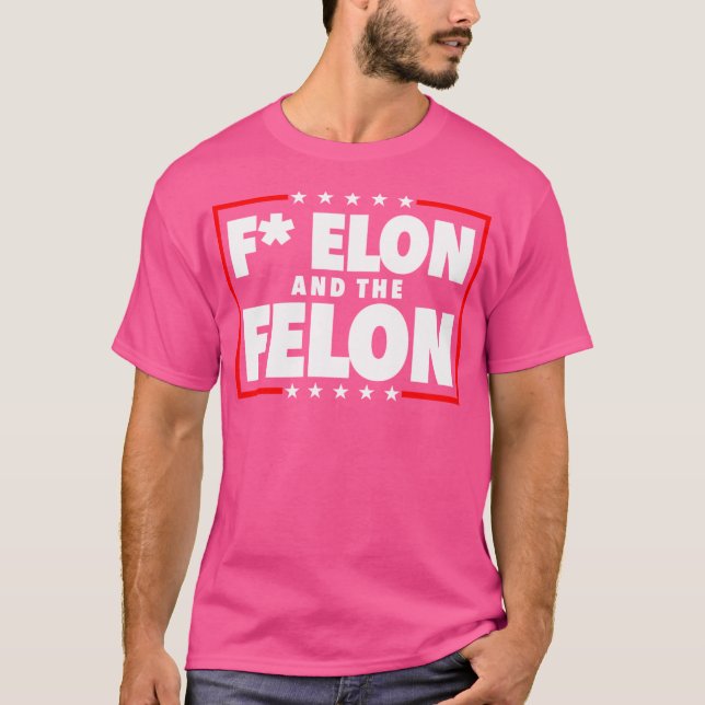 Camiseta F Elon Y El Felon - Anti Musk Anti Doge (Anverso)