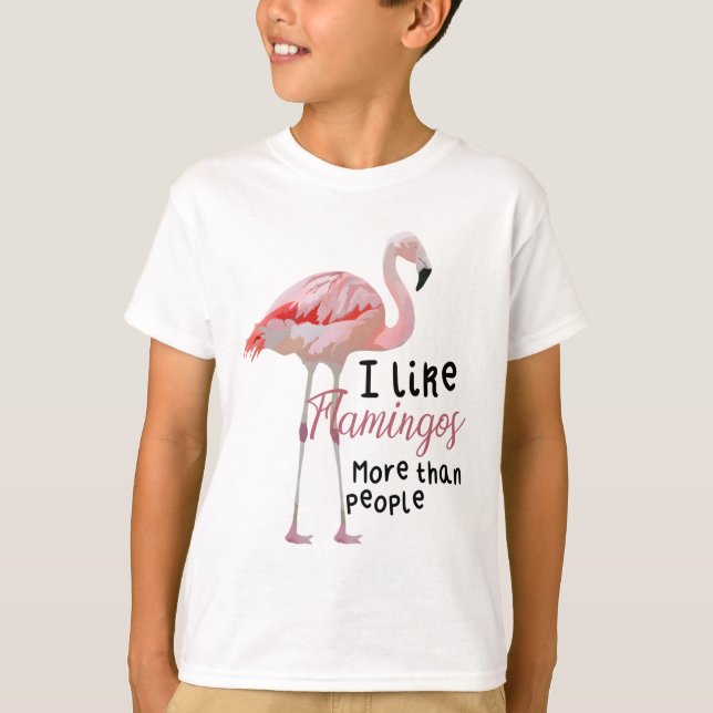 Camiseta F es para Flamingo (Anverso)
