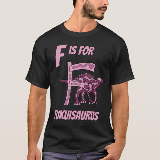 Camiseta F es para Fukuisaurus (Anverso)