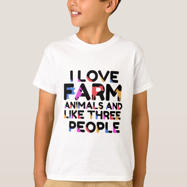 Camiseta F es para Granja Animal (Anverso)