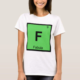 Camiseta F - Fabula Teoría de Cine Química Tabla Periódica