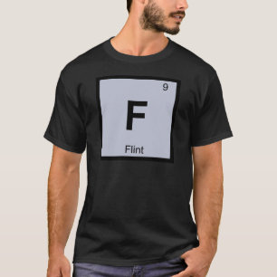 Camiseta F - Flint Michigan Química Símbolo de la Tabla Per