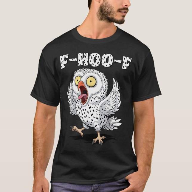 Camiseta F-hoo-f Owl Meme – Funny Screaming Owl Bird Meme G (Anverso)