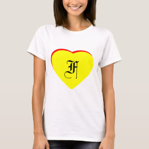 Camiseta "F" Invitación a la Boda Roja Amarilla al MUSEO