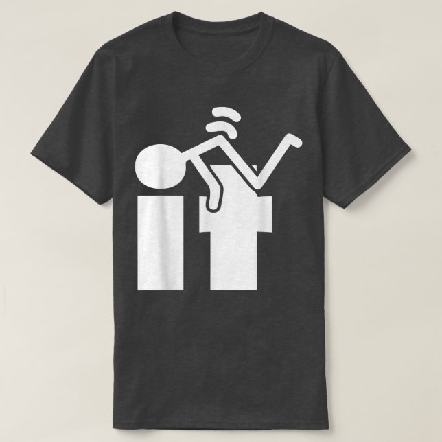 Camiseta F It Lazy Halloween Costume Funny Stickman Pun Hum (Diseño del anverso)