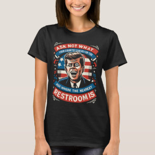Camiseta F. Kennedy Gracioso Meme Patriótico Toilet 4 De Ju