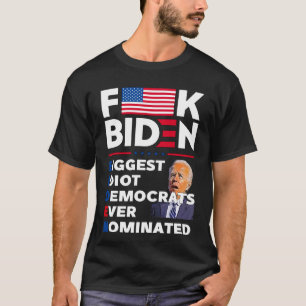 Camiseta F. Nomnativos de los mayores demócratas ídotos de 