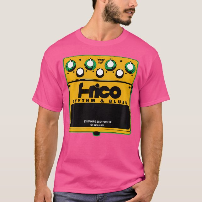Camiseta F-Rico Guitar Pedal Stomp Box Rhythm Blues Rb Eff (Anverso)