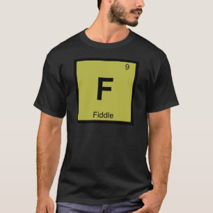 Camiseta F - Símbolo de la tabla periódica de la química de