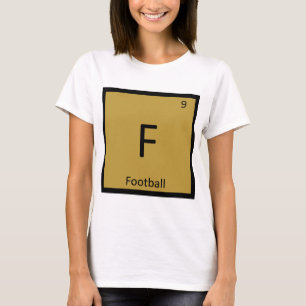 Camiseta F - Tabla Periódica de Química de Deportes de Fútb