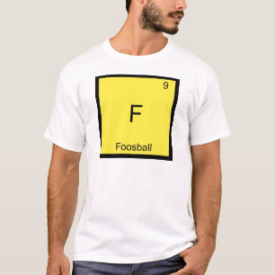 Camiseta F - Tee símbolo de elemento de química divertida