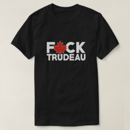 Camiseta F Trudeau graciosos camioneros canadienses contra