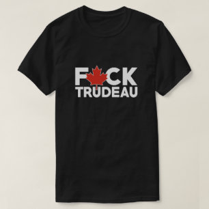 Camiseta F Trudeau graciosos camioneros canadienses contra 
