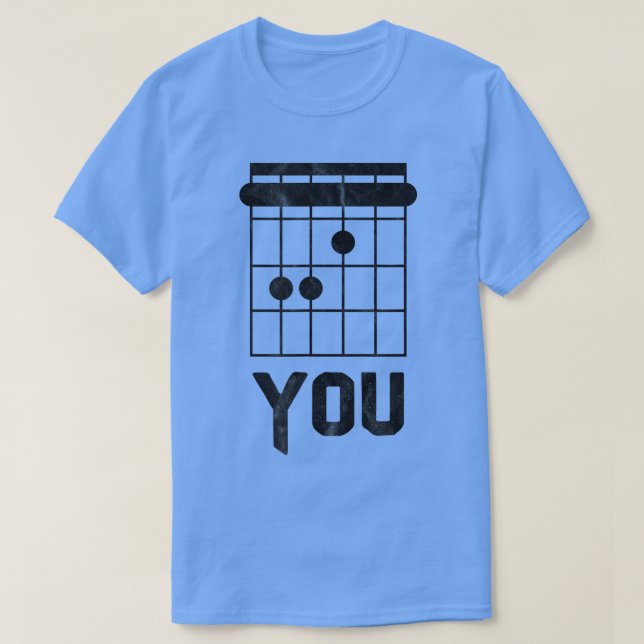 Camiseta F You Guitar Chord Chart Funny Guitarist Tee 724 (Diseño del anverso)