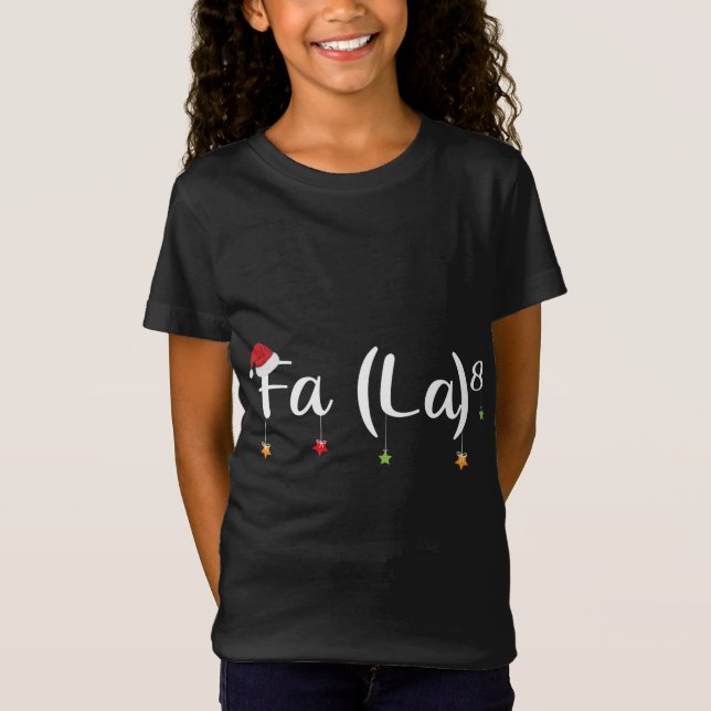 Camiseta FA8 Profesores de matemáticas divertidos Santa FA  (Anverso)