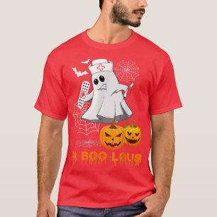 Camiseta Fa Boo Lous Funny Ghost Nurse Halloween Costumes G