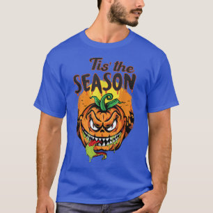 Camiseta Fa de Halloween Retro De La Calabaza De Monstruos