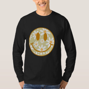 Camiseta Fa de sonrisa del patrón de la sonrisa del retro a