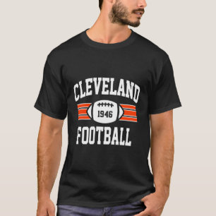 Camiseta Fa del equipo deportivo Vintage de Cleveland Footb